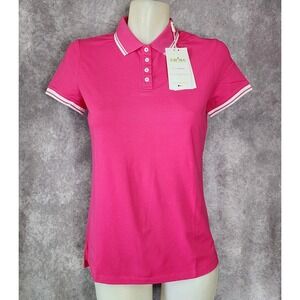 Swing Control Womens XS Polo Golf Tennis Shirt Top Pink Short Sleeve‎ Button NEW